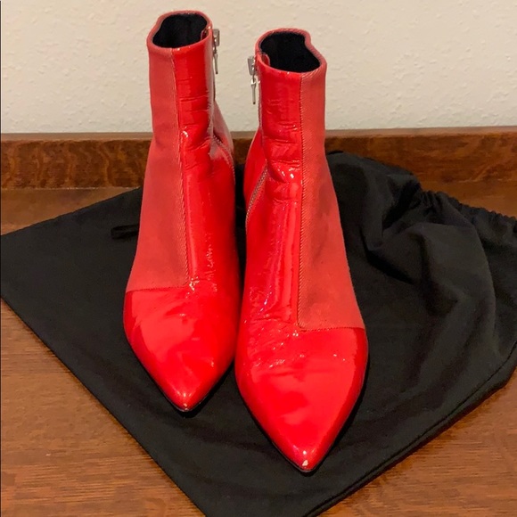 Rag and Bone Red Booties with stiletto heel - Picture 4 of 4